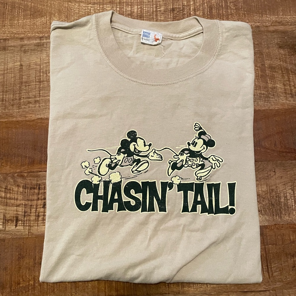 Vintage Disney Mickey Mouse ‘Chasin’ Tail!’ Shirt